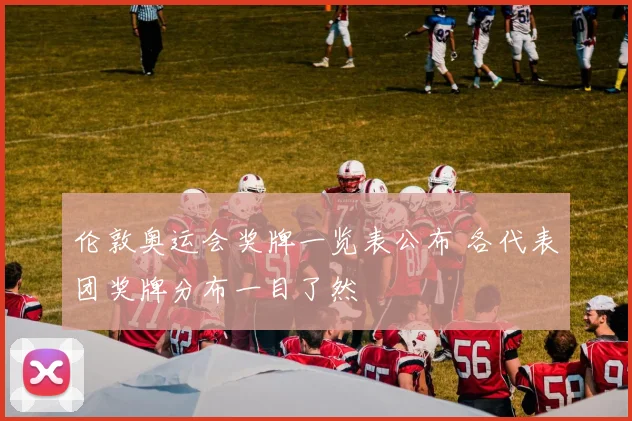 伦敦奥运会奖牌一览表公布 各代表团奖牌分布一目了然